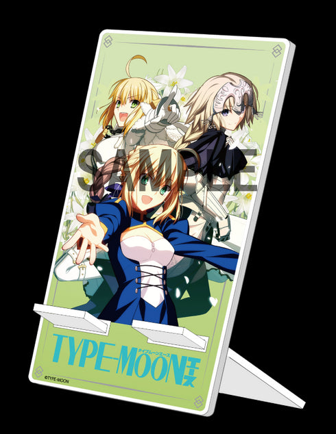 『TYPE-MOONエース』表紙イラスト アクリルスマホスタンド〈ネロ&ジャンヌ&アルトリア〉